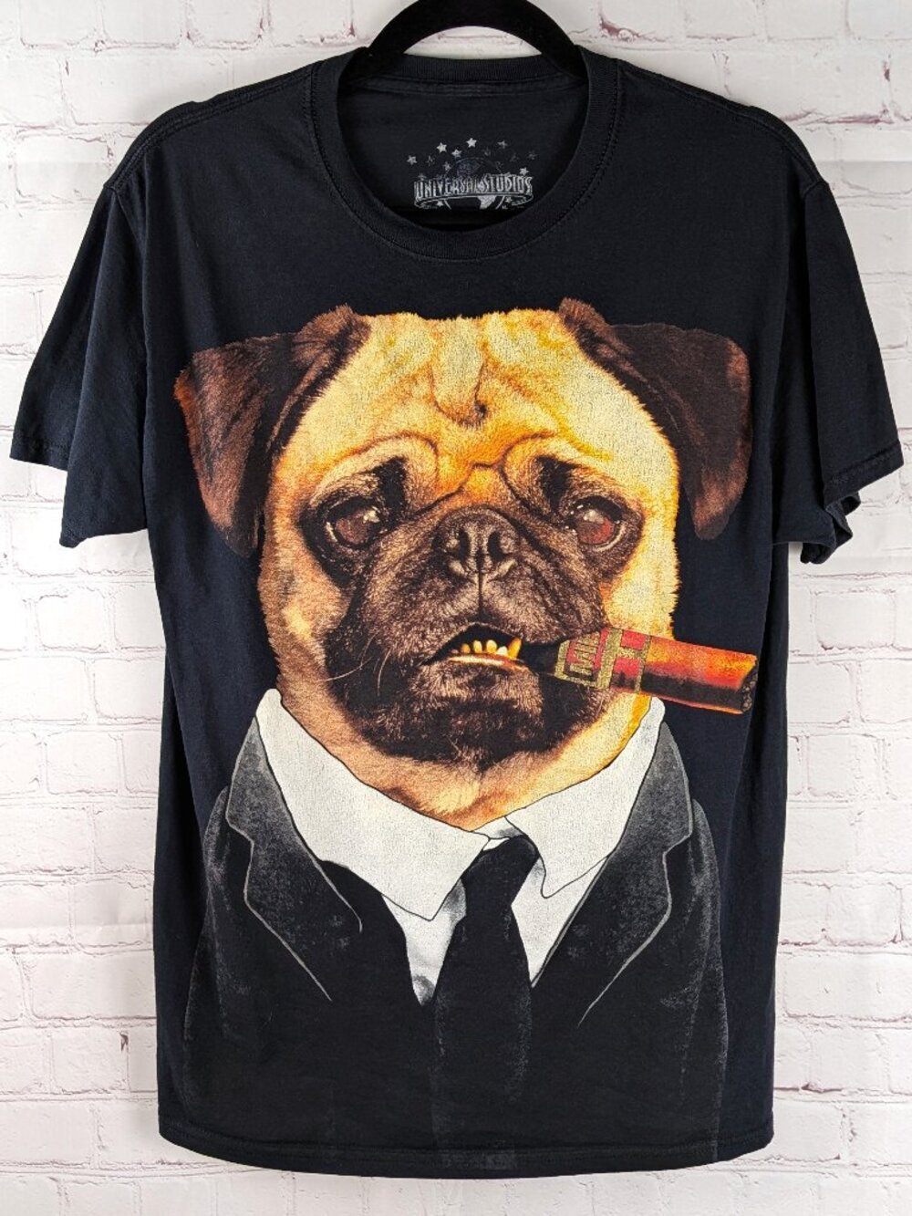 Universal Studios Men in Black Frank the Pug Graphic Tee M